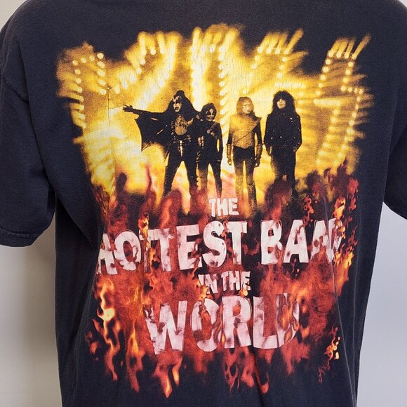 True Vintage 90s Kiss XL Hottest Band in the World Limited Edition T-Shirt READ - Picture 5 of 13